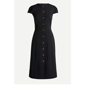 J. Crew | Button-front cap-sleeve dress